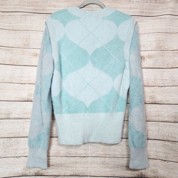 House of Sunny Pullover Cardigan Sweater Women's Size 8 Long Sleeve Wool Feel - Picture 12 of 16